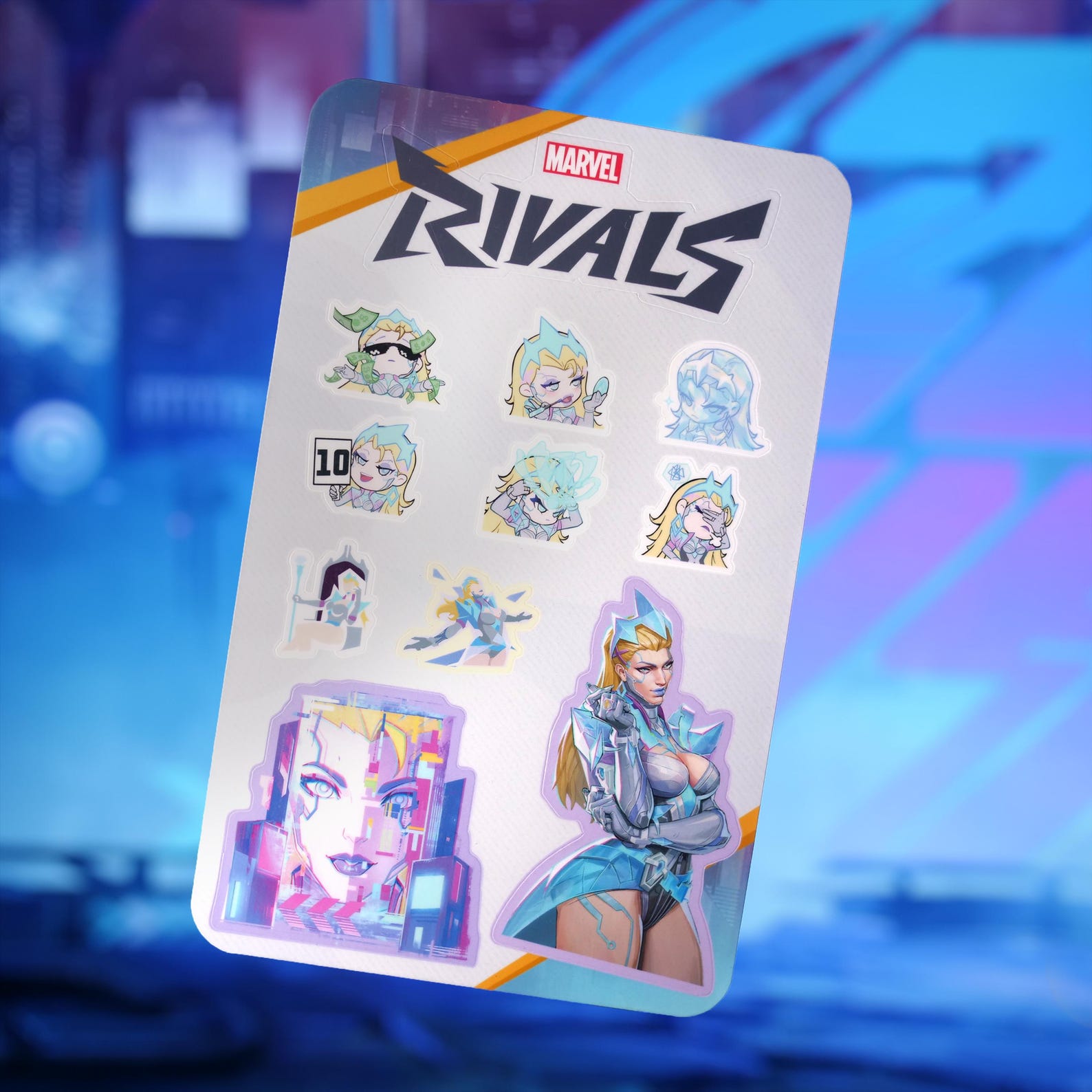 Invis Rivals Sticker Marvel Rivals Emma Frost (hellfire Protocol Skin) Sticker Sheet - Etsy