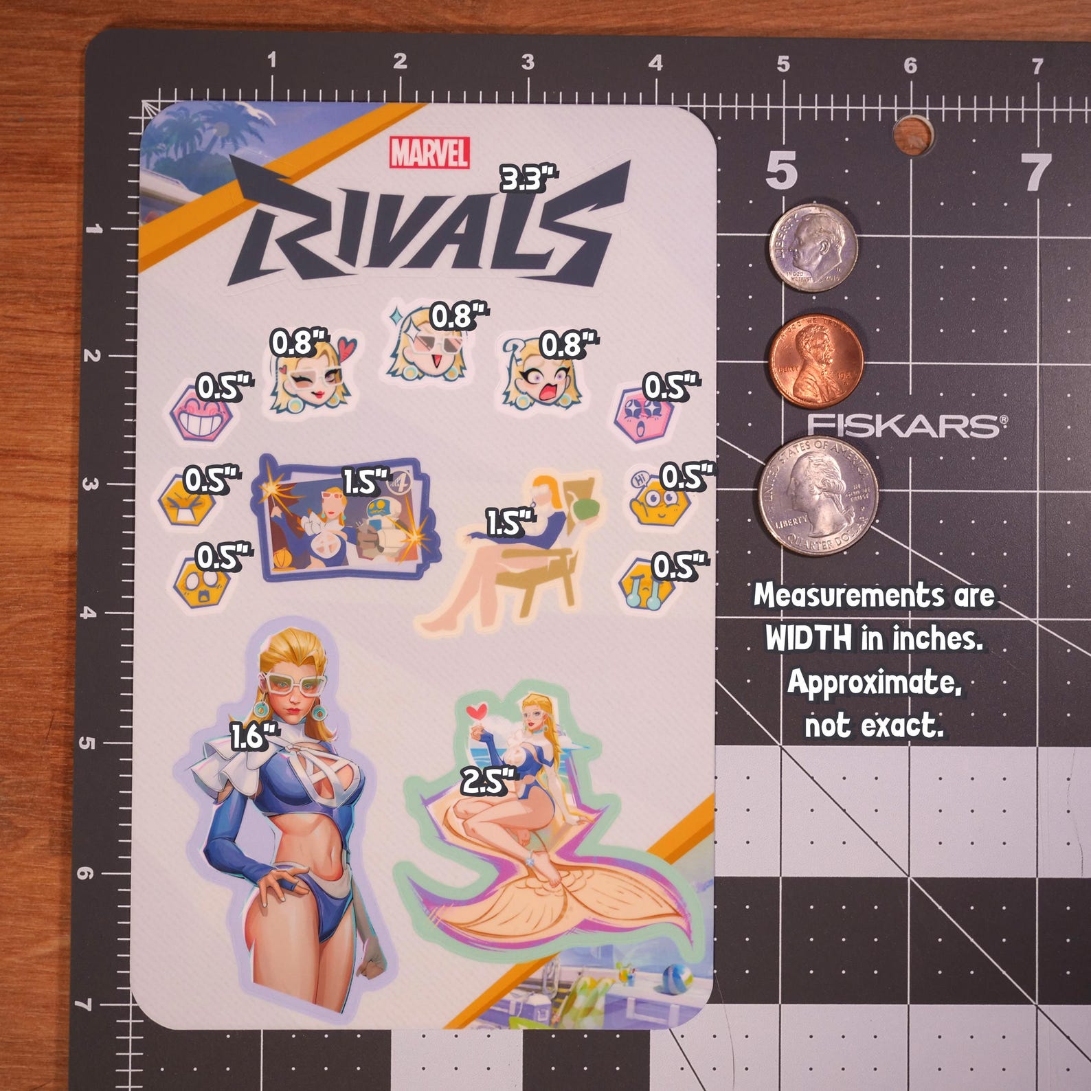 Marvel Rivals Invisible Woman Summer Skin Sticker Sheet - Etsy