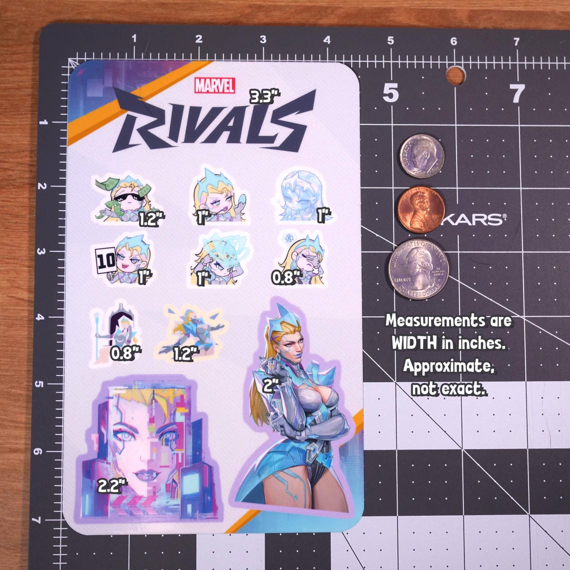 Marvel Rivals Sticker Sheets Invisible Marvel Rivals Emma Frost (hellfire Protocol Skin) Sticker Sheet - Etsy
