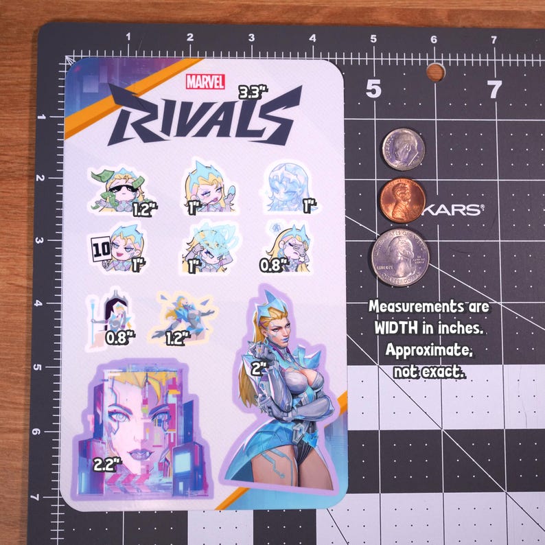 Marvel Rivals Emma Frost (hellfire Protocol Skin) Sticker Sheet - Etsy