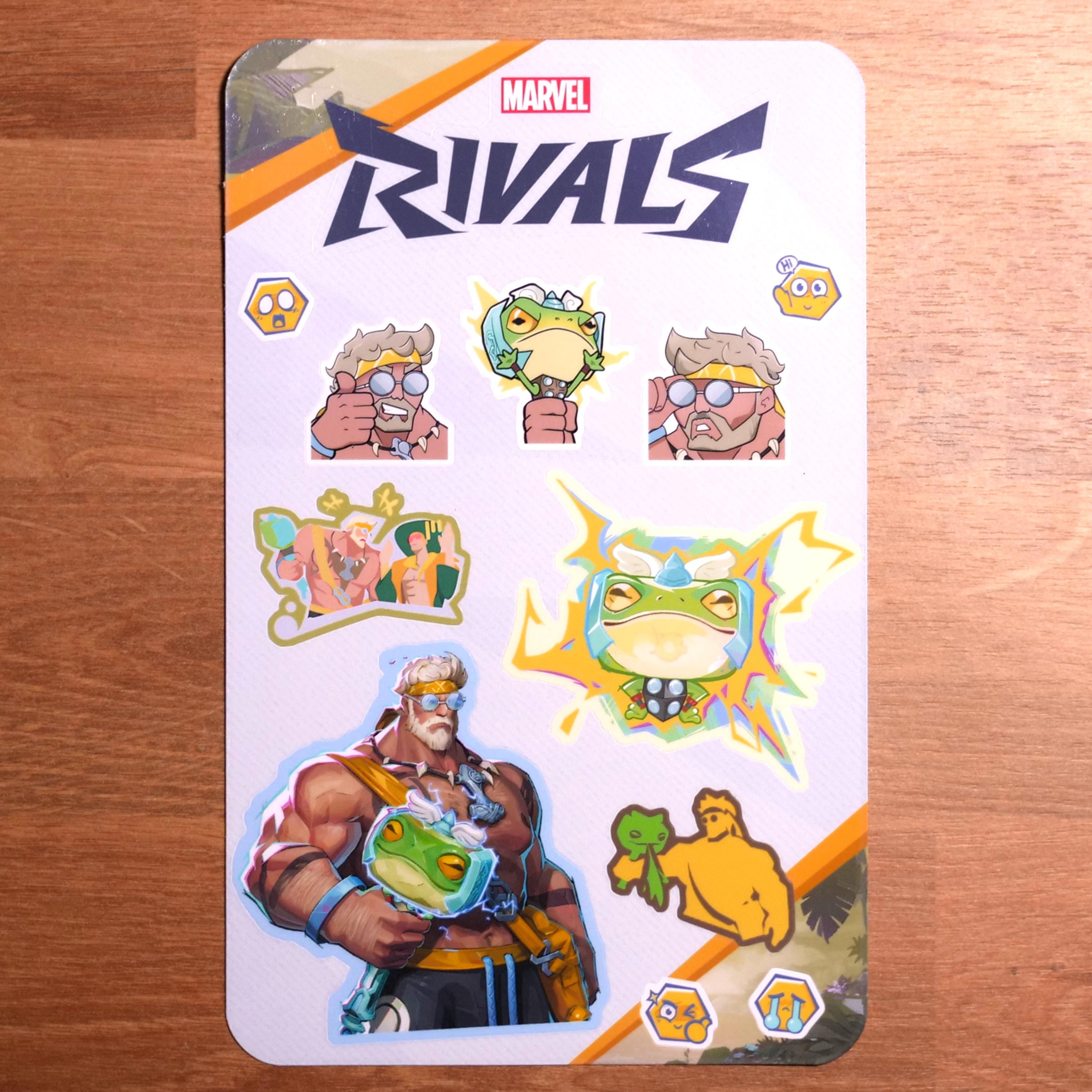 Marvel Rivals Summer Skins Sticker Sheets (psylocke, Luna Snow, Thor ...