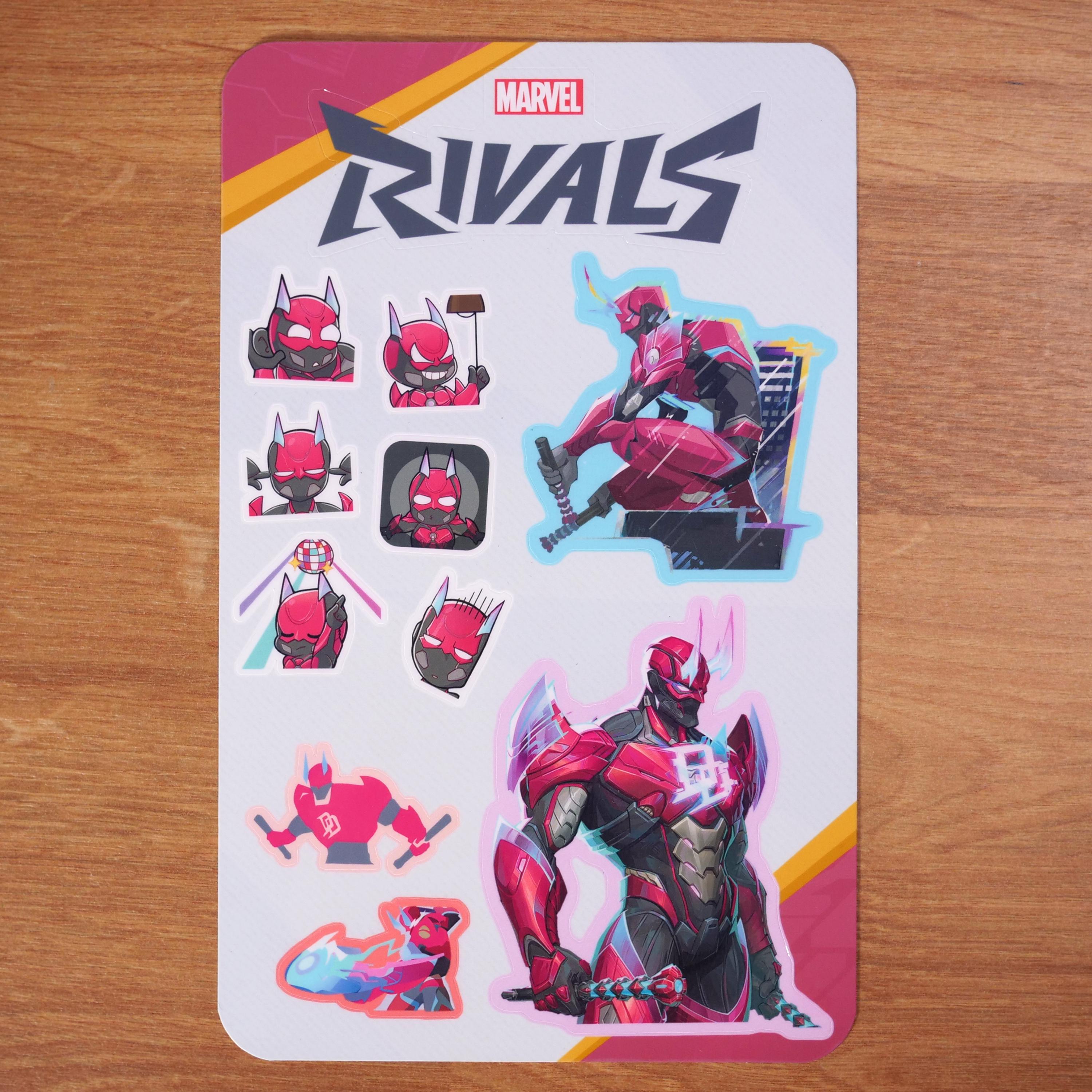 Marvel Rivals Amazing Sticker Marvel Rivals Daredevil (devil 2099 Skin) Sticker Sheet - Etsy