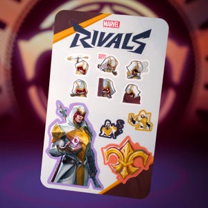 Marvel Rivals Gambit (Thieves Guildmaster Skin) Klistermärkesark