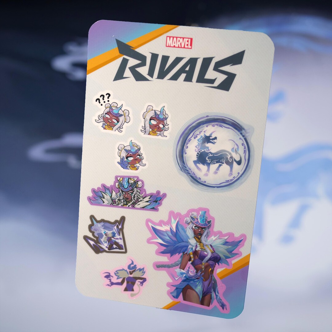 Marvel Rivals Sticker Sheets Invisible Marvel Rivals Storm (queen of Orphans Witch Skin) Sticker Sheet - Etsy