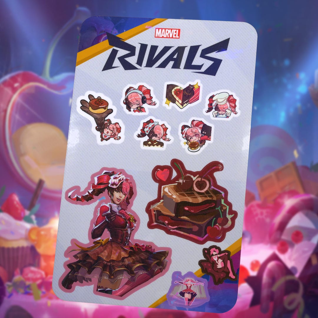 Marvel Rivals Sticker Sheets Invisible Marvel Rivals Luna Snow (cherry Delight) Sticker Sheet - Etsy
