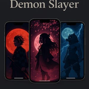 Anime iPhone Wallpaper Set – Demon Slayer