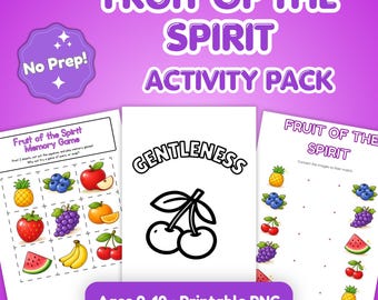 Fruit of the Spirit Activity Pack for Kids