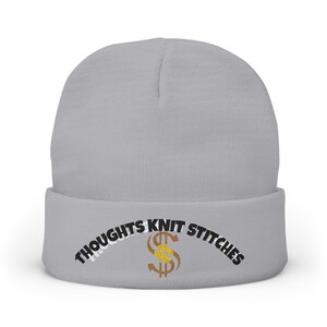 Embroidered Knit Beanie - Stylish Winter Accessory, Gift for Him/Her, Cozy Hat for Cold Weather, Unique Statement Beanie, Casual Fashion