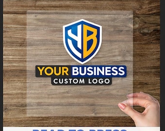 Transferencia DTF de logotipos comerciales personalizados, logotipo personalizado aquí DTF, logotipo personalizado listo para imprimir, logotipo comercial DTF / Impresiones DTF personalizadas a todo color