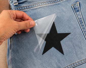 Star DTF Transfer for Denim Jeans, DTF, Heat Transfer on Jeans, Dtf Print, Heat Press for Denim, Ready to Press