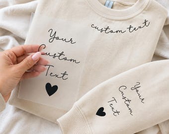 Custom Text Iron on Transfer, Make Your Own DTF, Ready to Print, Family Picture Decal, Custom Text Heat Transfer, Birthday Custom Text DTF