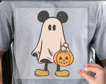 Disney Mickey Halloween DTF, Diseño de Oogie Boogie de Halloween, Listo para imprimir, Prensa térmica, Transferencia DTF de Mickey de Halloween
