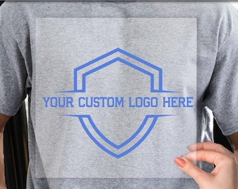 Transferencia DTF de logotipo personalizado: logotipo termoadhesivo a todo color, despegado en caliente