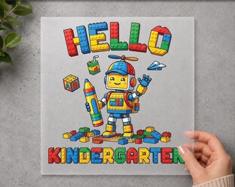 First Day of Kindergarten DTF Transfer, Custom Student Name, Back to School Iron On, Ready to Press Transfer