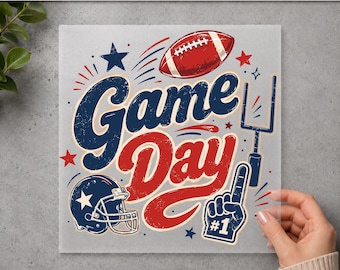 Custom Game Day DTF Transfer, Football Heat Transfer, Ready to Press Transfer, Sports Shirt Decal, DIY T-Shirt Print