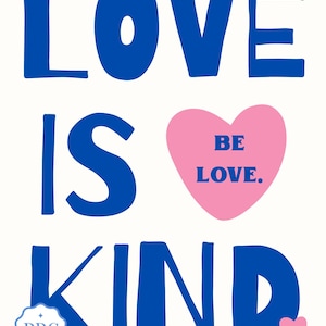 Love Is Kind Digital Wall Art