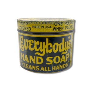 Everybody&#39;s Hand Soap Tin | Vintage Advertising, WWII, Empty Package