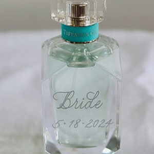 Hand Engraved Perfume Bottle: Custom Bridal Party Gift