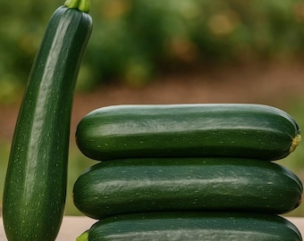 25 Dunja Zucchini Squash Seeds – Organic Hybrid, High Yield Garden Planting