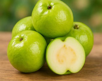 50 White Seedless (Crystal) Guava Seeds – Rare Tropical Fruit, Sweet Exotic Garden Planting
