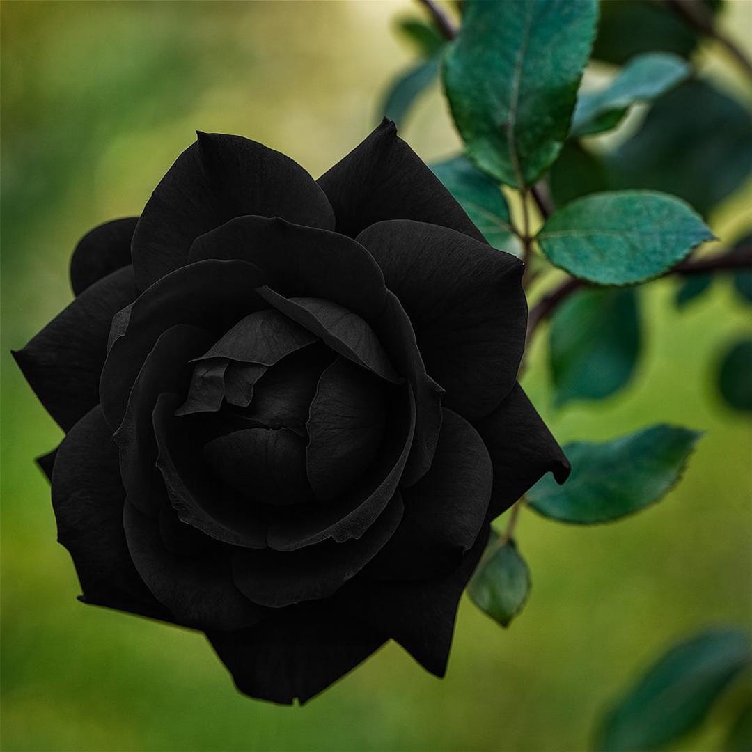 10 Black Rose Seeds – Rare Perennial Shrub, Dark Bloom Flower Seeds ...