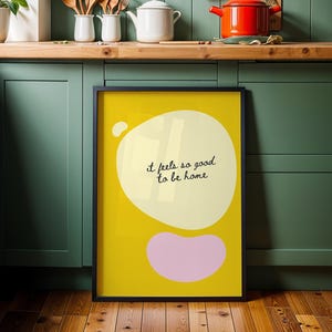 Yellow Abstract Printable Wall Art, Abstract Minimalist Digital Art, Yellow Modern Art Printable Poster, A2 Abstract Print, Yellow Wall Art