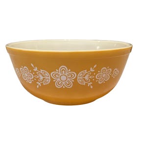 Vintage Pyrex Butterfly Gold Mixing Bowl