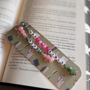 two sided beaded bookmark