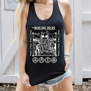 The Boiling Isles Outfit, The Owl House Tee, Hexside School Of Magic And Demonics Tee, King Luz Top, The King Owl House Racerback