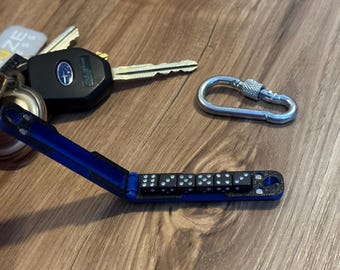 Keychain Dice Storage, Magnetic Clasp, Holds Six 8mm Dice