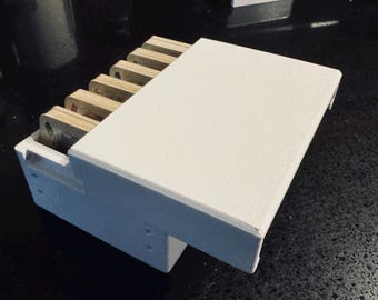 Modular Catan Card Holder | Magnetic Board Game Organizer, 6-Slot Stackable Box