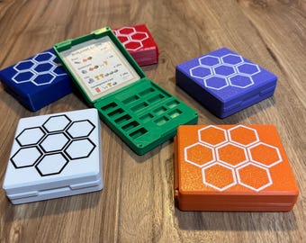 Catan 6th Edition Organizer – Magnetic Travel Case, Cities & Knights, Seafarers
