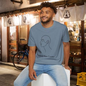 Minimal Line Face Embrace Your Essence T-Shirt | Non-Binary Tee