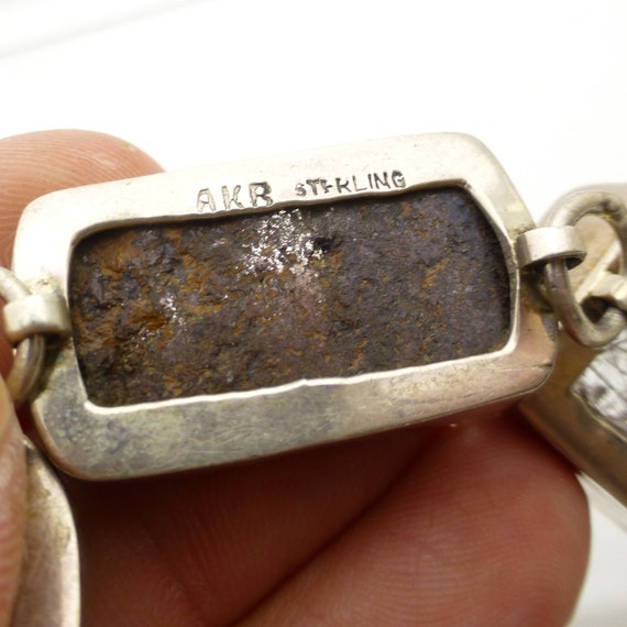 Large Statement Bracelet Sterling Silver AKR Amy … - image 8