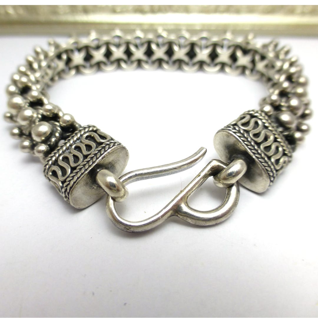 Chain Link Mail Bracelet Sterling Silver BA 925 AKR Amy Kahn