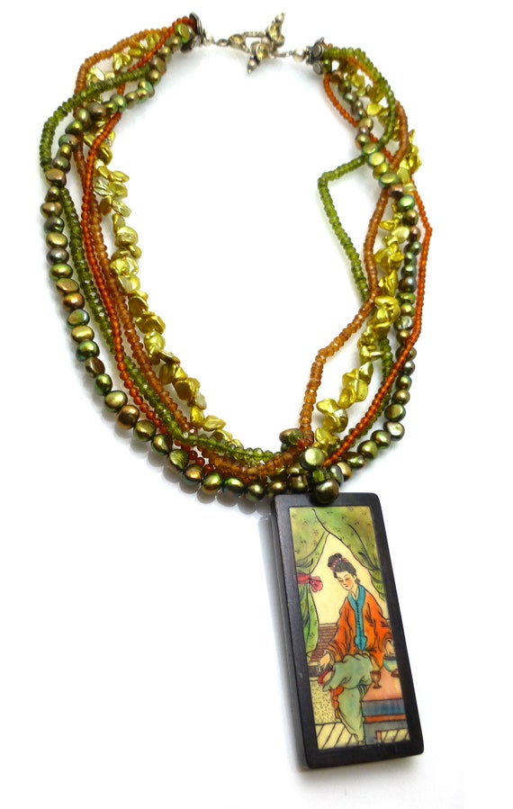 Amy Kahn Russell Fresh Water Pearl, Amazonite and Lapis Necklace main image 1