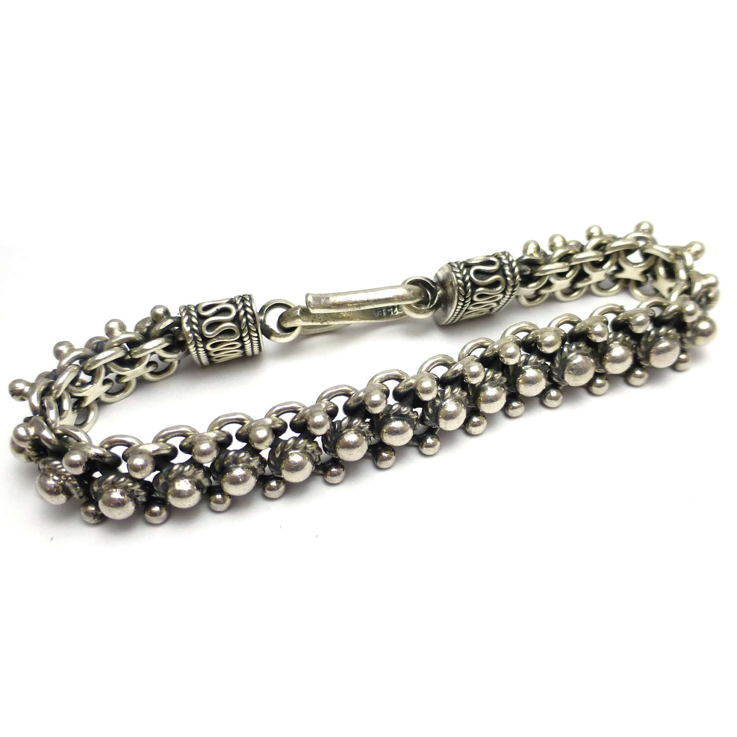 Vintage RLM England .925 Sterling Silver Cuff Bracelet 6