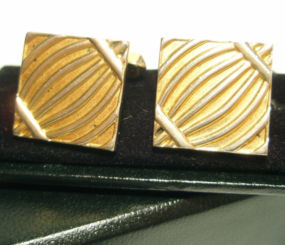 CuffLinks - Swank - Vintage from the 1950s Square… - image 1