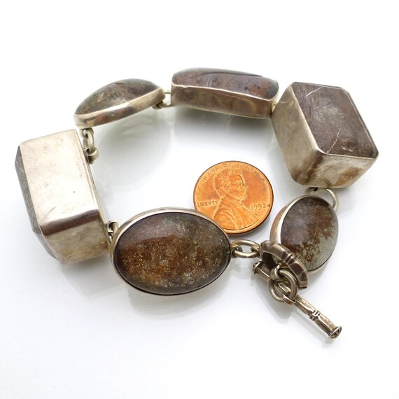 Large Statement Bracelet Sterling Silver AKR Amy … - image 6