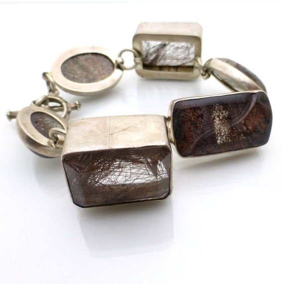 Large Statement Bracelet Sterling Silver AKR Amy … - image 3