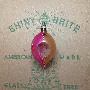 Vintage Double Indent Teardrop Pinecone Christmas Ornament