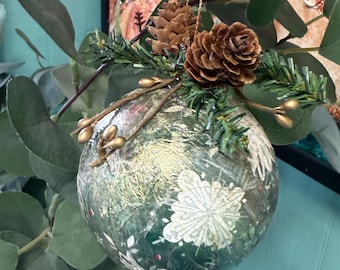 Woodland  Snowflake Christmas Ornament