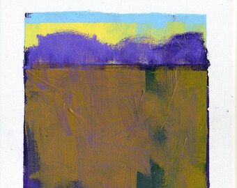 Original abstract landscape painting by Paul Bailey: Lilac