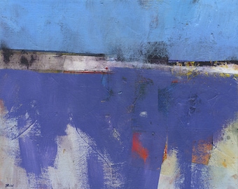 Abstract landscape painting by Paul Bailey: Titanium