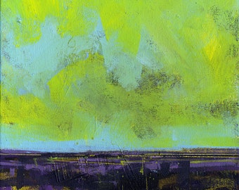 Abstract landscape painting by Paul Bailey: Call