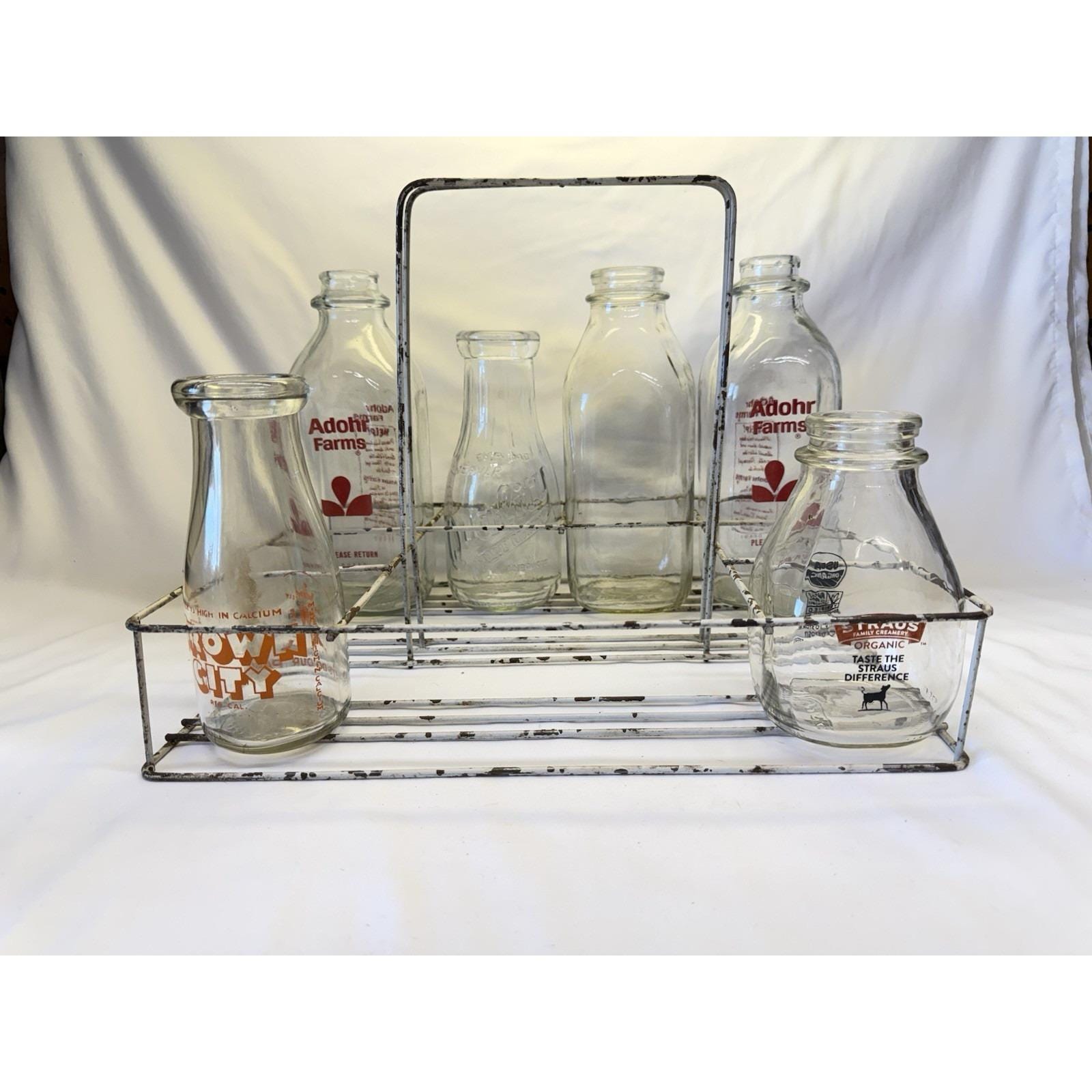 アントステラ　ボトルキャリア　仕切り６つ　ヴィンテージ　ミルクボトル Vintage 6 Milk Bottle Carrier - Etsy