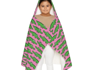 Kids Hooded Towel, Crocodile Towel, Toddler Bath Towel, Animal Hooded Towel, Kids Beach Towel, Pool Towel Kids, Birthday Gift for Kids