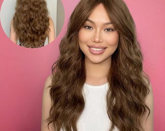 NEW  ! Long 20 Inch Hair Curly Wavy Wig Brown Amazon.com : Beweig Long Curly Wavy Brown Wig for Women  main image 3