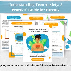 Teen Anxiety Guide for Parents: CBT Workbook & Mental Health Resources (PDF Download)