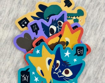NITW | Stickers met matte afwerking 4 ontwerpen | Originele fanart-merchandise